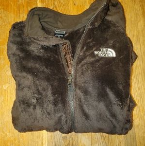 Brown zip up North Face